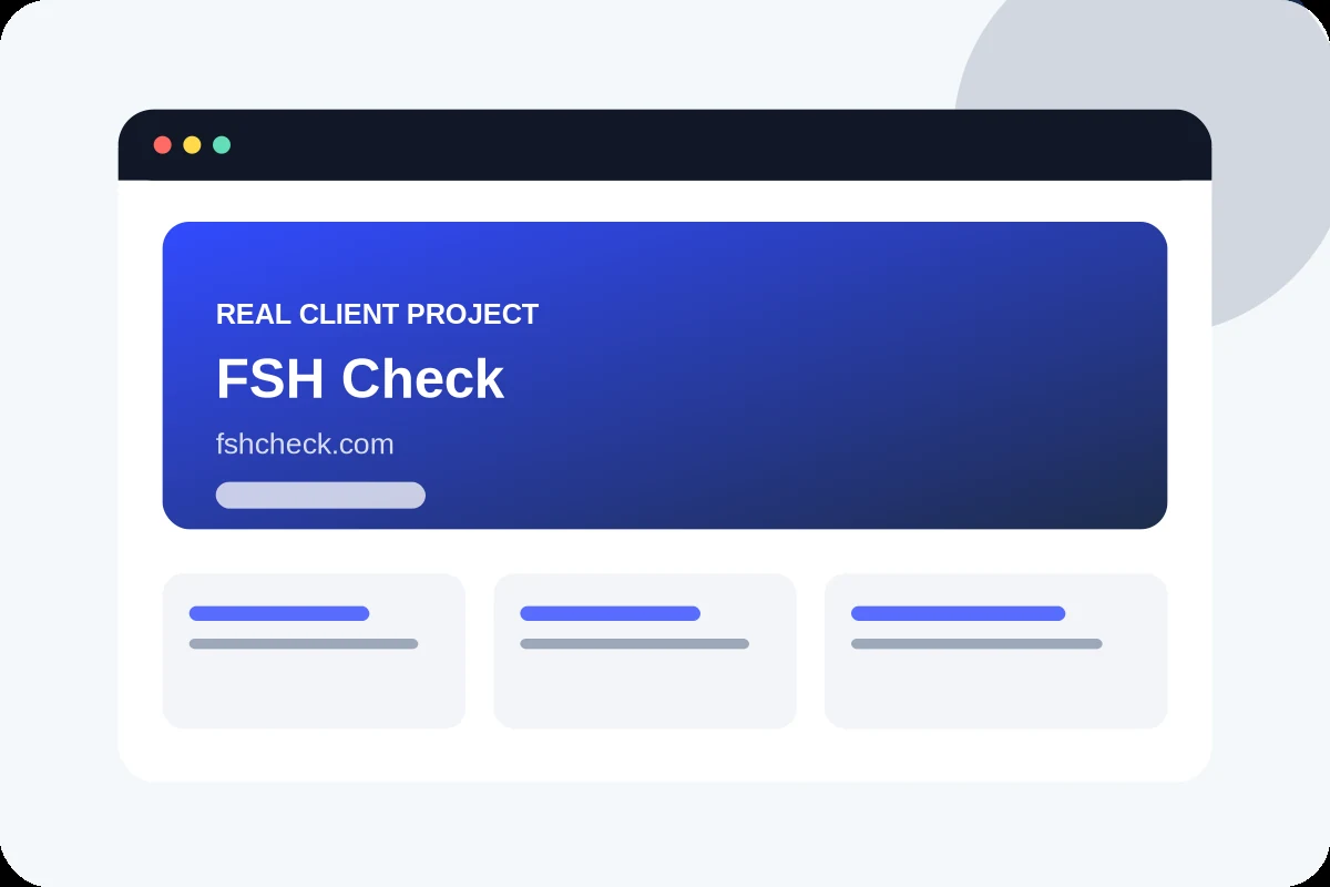 FSH Check project visual