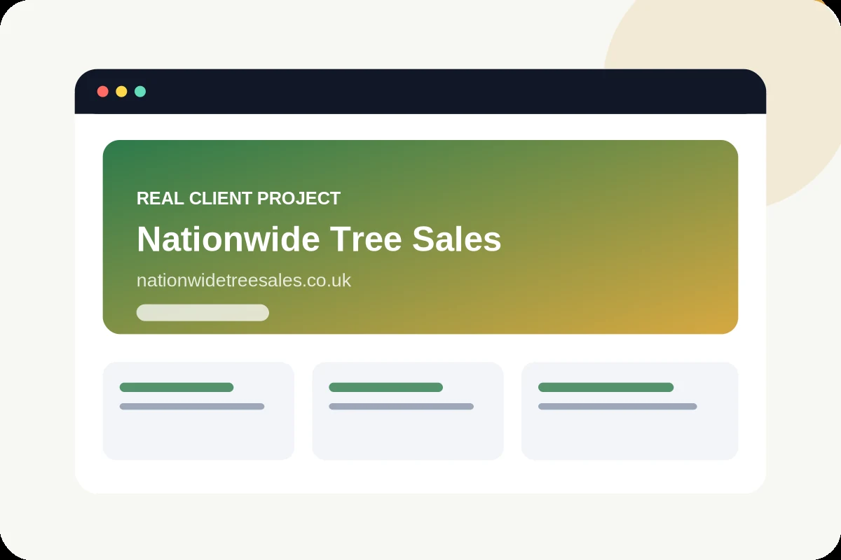 Nationwide Tree Sales project visual