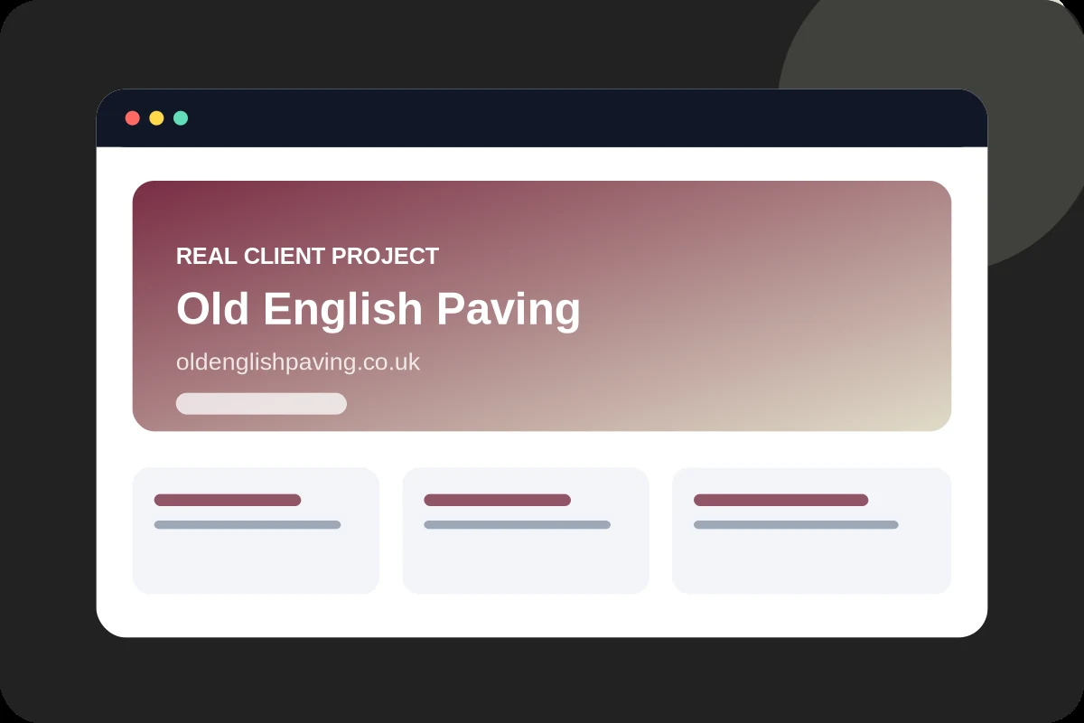 Old English Paving project visual